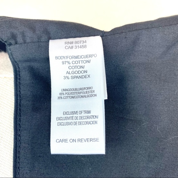 BCBGeneration Vest Black Cropped Button Down - Picture 8 of 9